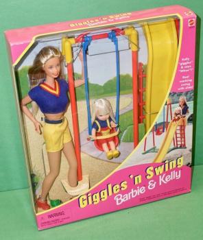 Mattel - Barbie - Giggles 'n Swing Barbie & Kelly - Caucasian - кукла